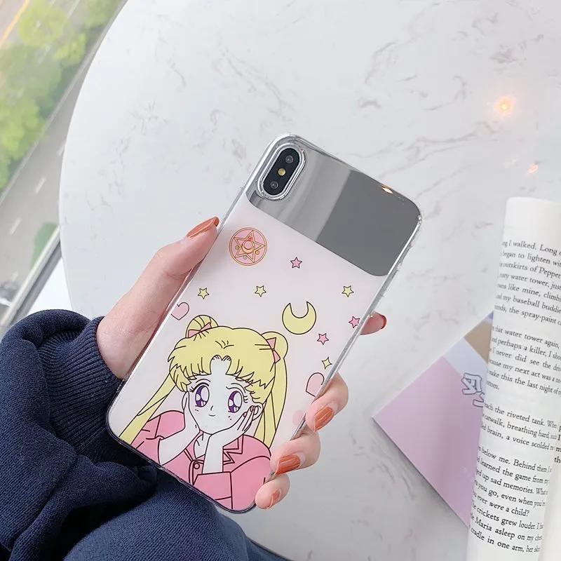 Японское кавайное аниме Сейлор Мун Телефон чехол для iPhone 7 Puls 6 6S 8 X XS XR Xsmax Чехлы
