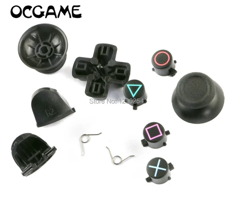 OCGAME 20 компл./лот аналоговые стики 11 в 1 + кнопки L2 R2 tringer + ABXY D-pad полный комплект кнопок для контроллера PS4