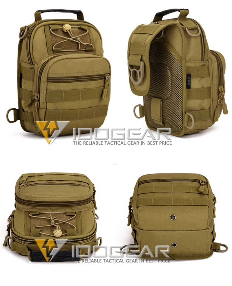 IDOGEAR Тактический Слинг сумки пакет небольшой EDC Molle штурмовой диапазон Рюкзак Военная армия плеча рюкзаки для улицы BG3505