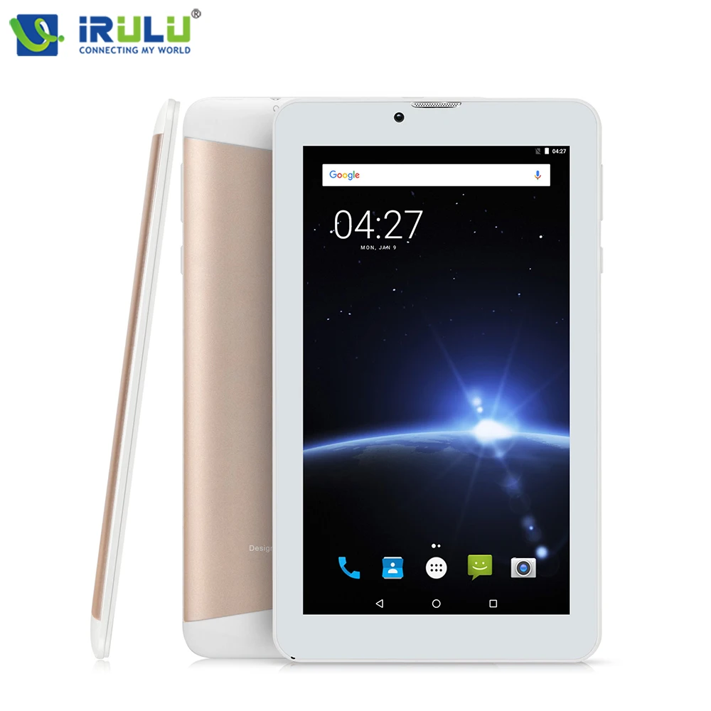 7 дюймов iRULU X67 телефон 3G вызов sim карты Phablet Android 0 FM Tablet PC 4 ядра 16 ГБ Bluetooth двойной