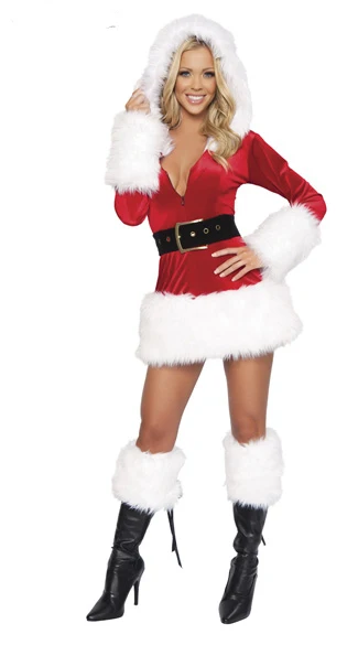 Christmas Santas Dress Wholesale Women Cosply Deck the Halls Drop ShippingCostumeChristmas Ennanna X1105|dress free|dress up wedding cakedress poncho