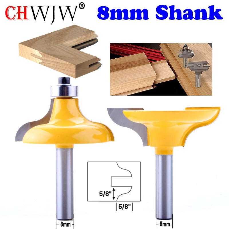 

2PC 8mm Shank Entry Door for Long Tenons Router Bit woodworking cutter woodworking bits Tenon Cutter for Woodworking Tools