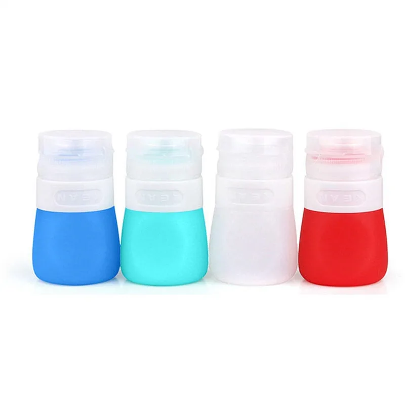 37ml 4pcs Мини-барбекю Портативный соус для приправ кетчуп дорожные бутылки соковыжималка силиконовый салат туалетный пищевой класс BPA контейнер для хранения - Цвет: 37ml 4pcs