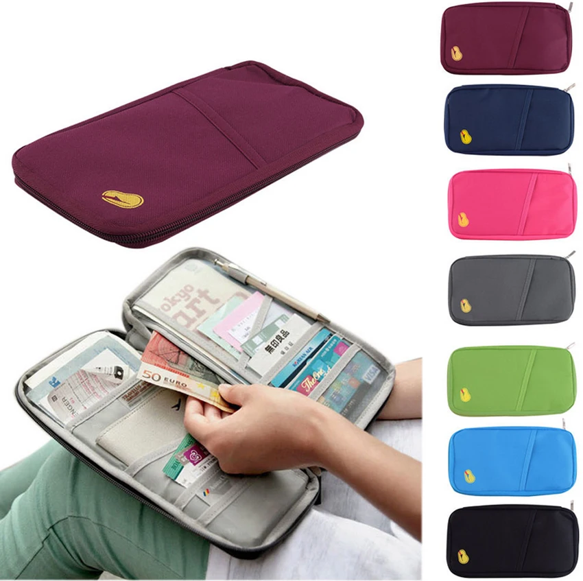 

Handy Travel Passport Credit ID Card Cash Wallet Purse Holder Case Document Bag