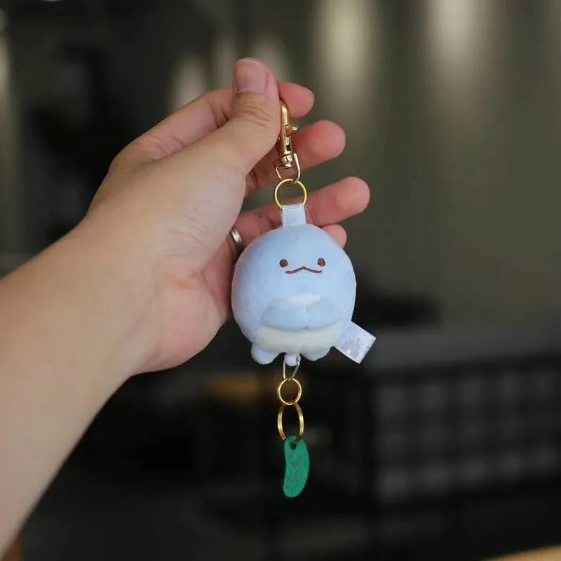 Каваи японского аниме Sumikko Gurashi San-x ручной биологический плюшевая игрушка мультфильм животных кукла кулон брелок подарок для детей - Цвет: a