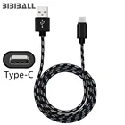 Кабель Bibiball USB Type-C для телефонов Android, 2.4A, 0.25-3 м