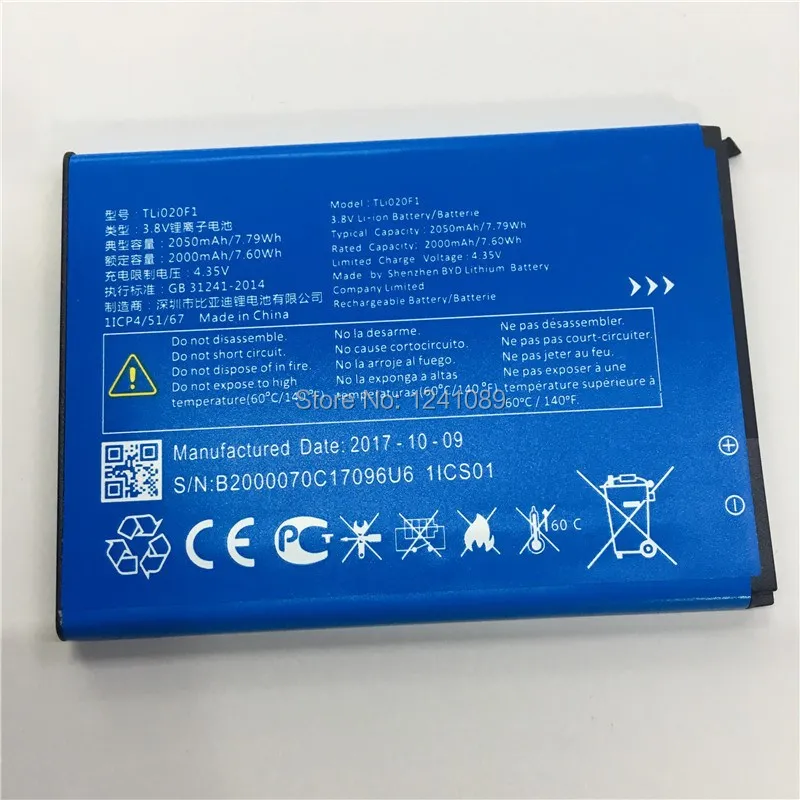 Фотоаккумулятор для Alcatel Tli020F1 аккумулятор большой емкости 2050 мАч длительное