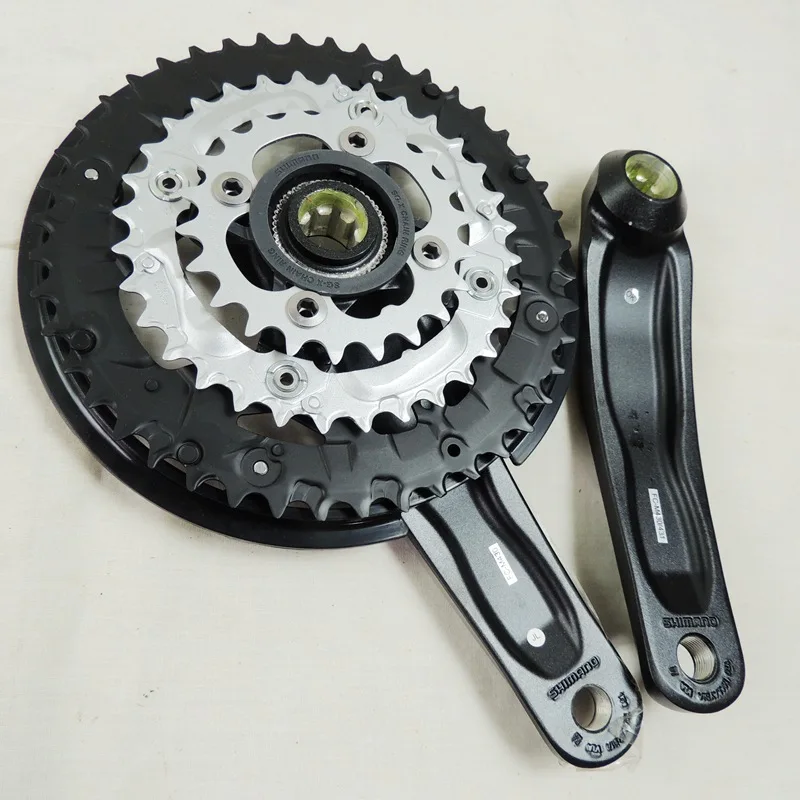 Shimano шатун FC M430 Звездочка 44T 32T 22T цепь 170 мм шлицевая ось кривошипа Передняя 3/27