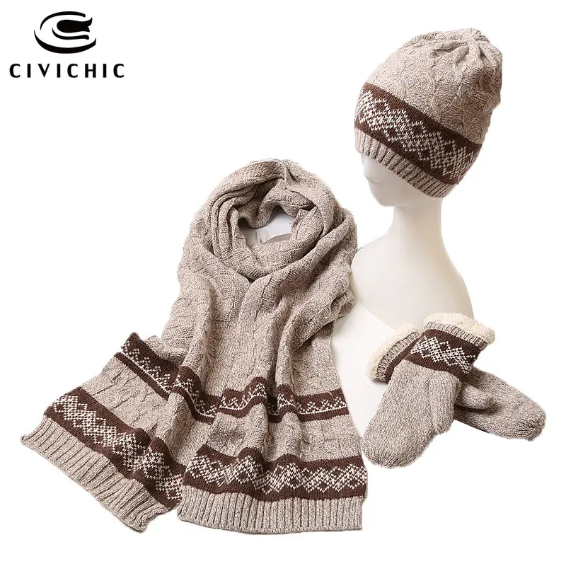 CIVICHIC мужские и женские тапочки для влюбленных Стильный осень зима теплые вязаные