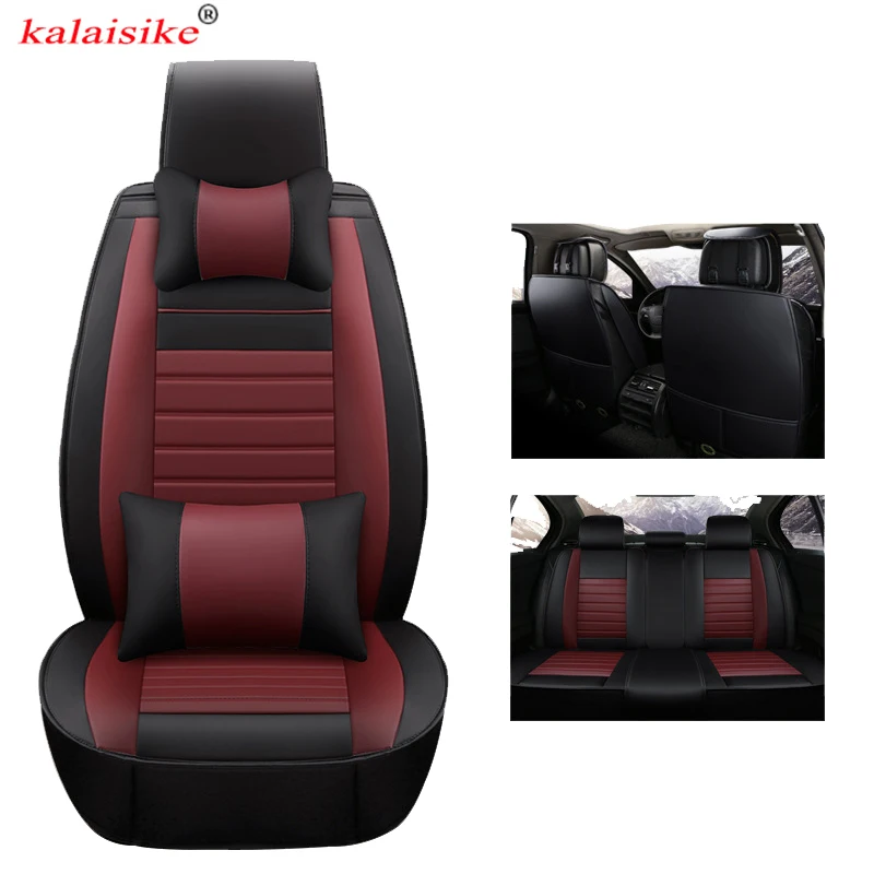 

kalaisike Leather Universal Car Seat Covers for Lada all model Granta XRAY Niva Vesta XCODE 4x4 Vision Concept auto styling