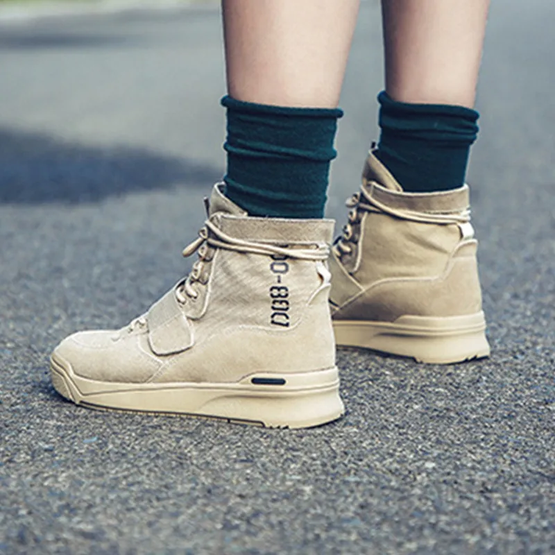 Women's Ankle Boots Punk Autumn Leather Ladies Shoes Lace-up Platform Casual Outdoor Winter For women plus size35-42 | Обувь