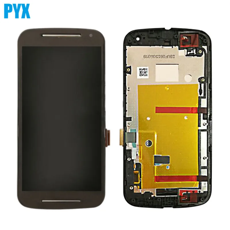 Для Motorola Moto G2 XT1063 XT1068 XT1069 ЖК-дисплей + сенсорный экран дигитайзер в сборе с рамкой