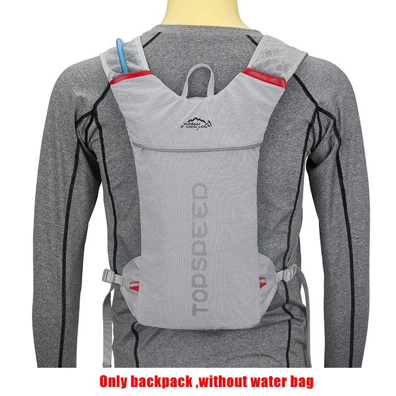 Only Gray Backpack Местный лев 5л водонепроницаемый велосипедный водогидратационный нейлоновый рюкзак, Женский Мужской MTB велосипедный спортивный альпинистский рюкзак, без сумки для воды - Цвет: Only Gray Backpack
