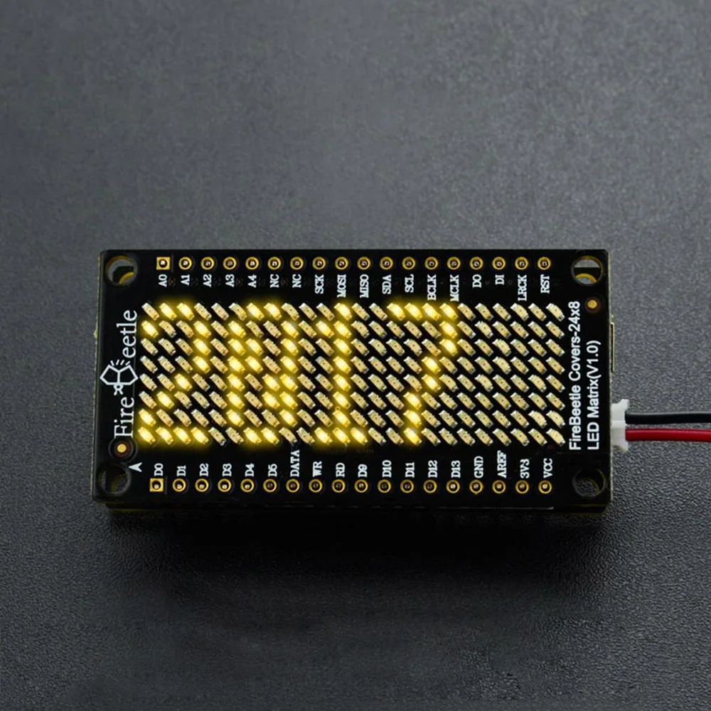 DFRobot FireBeetle покрывает экран со светодиодной матрицей 24x8 3 ~ 5 В HT1632C синий желтый