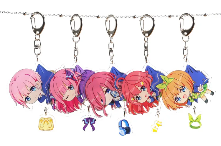 Акриловый брелок для ключей в стиле аниме Quintuplets Nakano Ichika Nino Miku Yotsuba Itsuki милый забавный мультфильм подвесные брелоки игрушка
