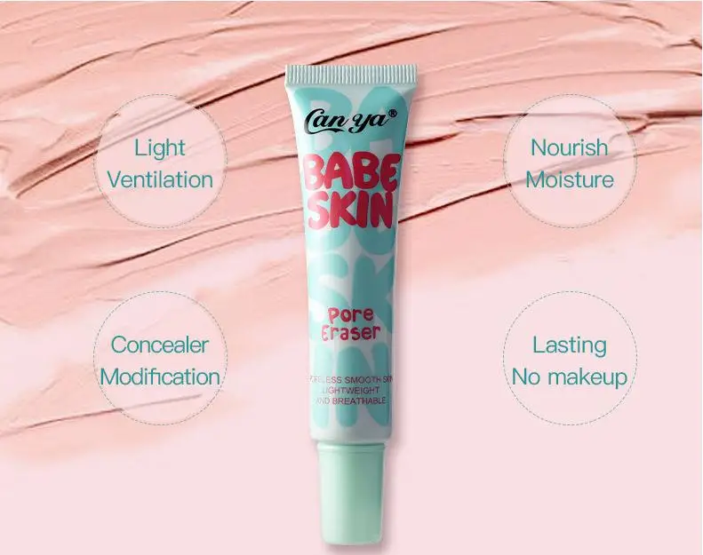 Canya Pore ластик жидкий для детской кожи Гладкий укрыватель PrimerCream макияж хайлайтер консилер
