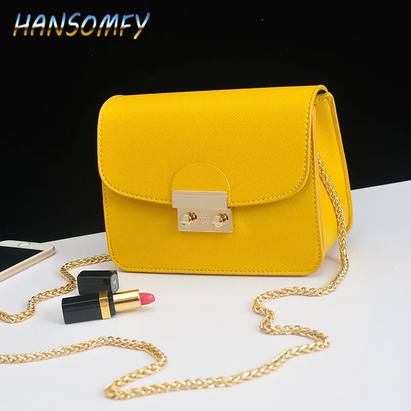 Новинка 2019 женская сумка мессенджер HANSOMFY брендовая модная на плечо с замком