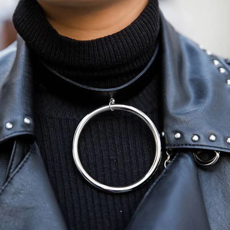 Женское Ожерелье чокер ручной работы в готическом стиле|collar necklace|leather chokerpunk gothic |