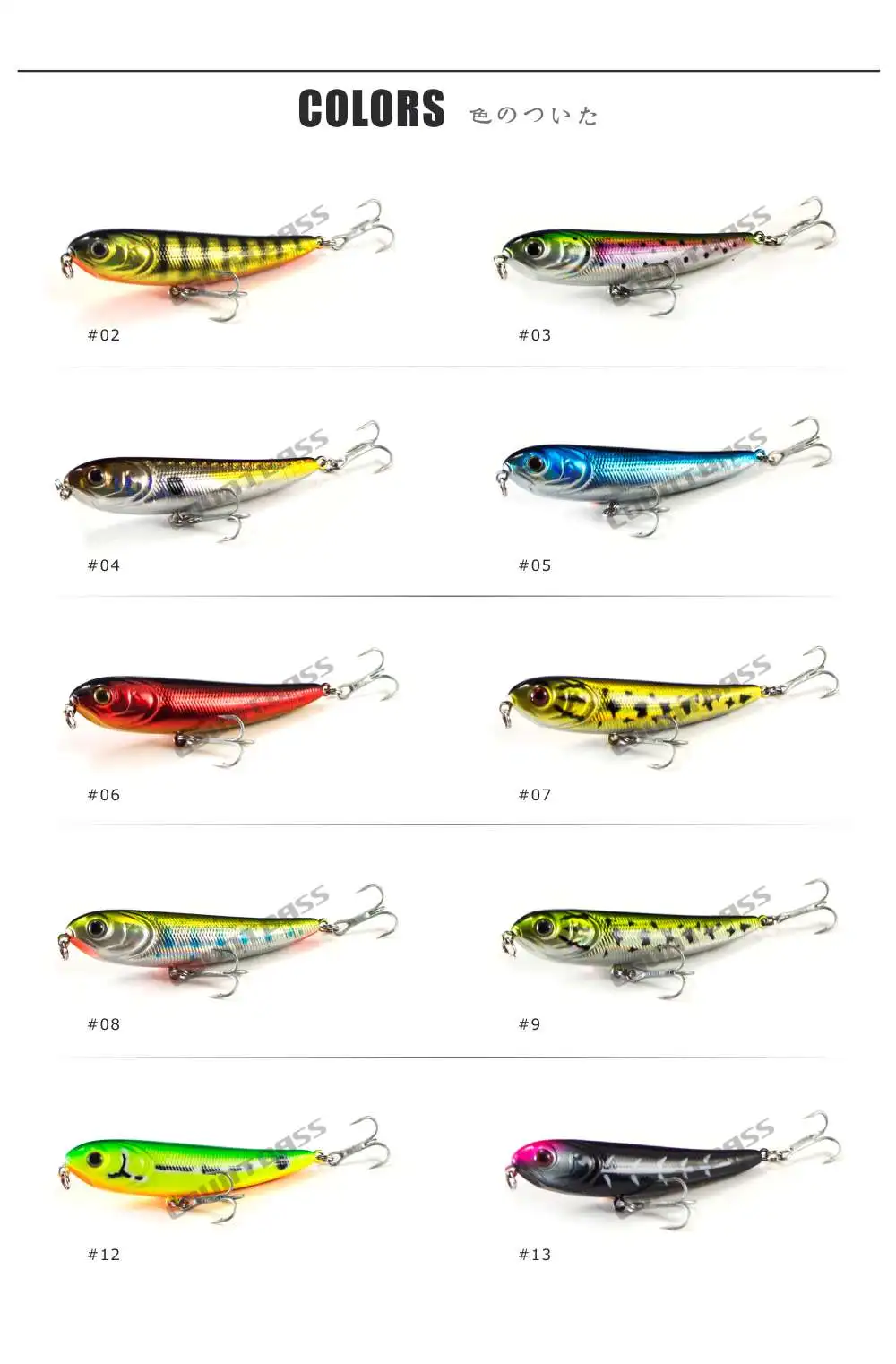 1 шт. Topwater жесткие приманки 70 мм 5,8 Г, карандашные пресноводные рыболовные приманки, воблеры, заглушки