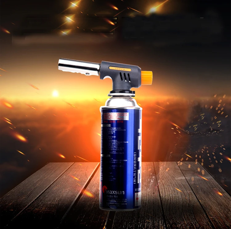 Портативный газовая горелка Бутановая Зажигалка автоматическая подача