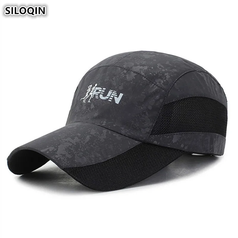 

SILOQIN Snapback Cap Adjustable Size Men's Mesh Breathable Baseball Caps Summer Ventilation Women's Fashion Letter Ponytail Hat