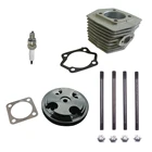 Черная крышка головки цилиндра CNC, цилиндр и поршень подходят для моторизованного велосипеда с двигателем 80 куб. См