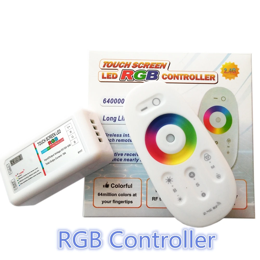 Контроллер для светодиодной ленты RGB RGBW 2 4 ГГц радиочастотный сенсорный пульт