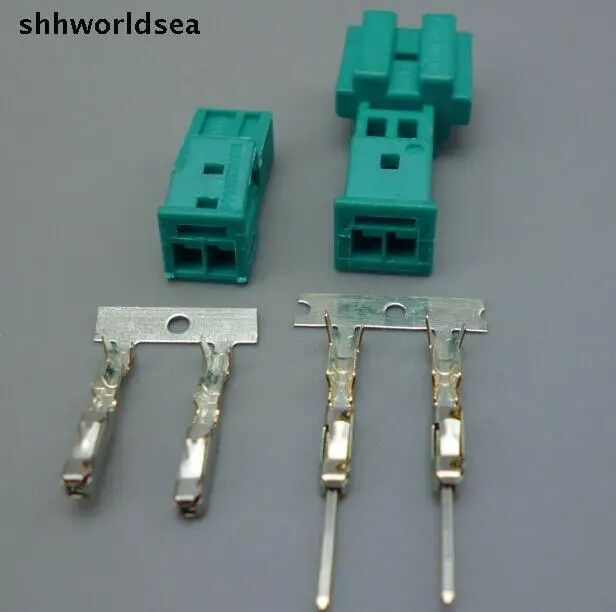 Shhworldsea 4 комплекта высокого качества 2-контактный автомобильный разъем для
