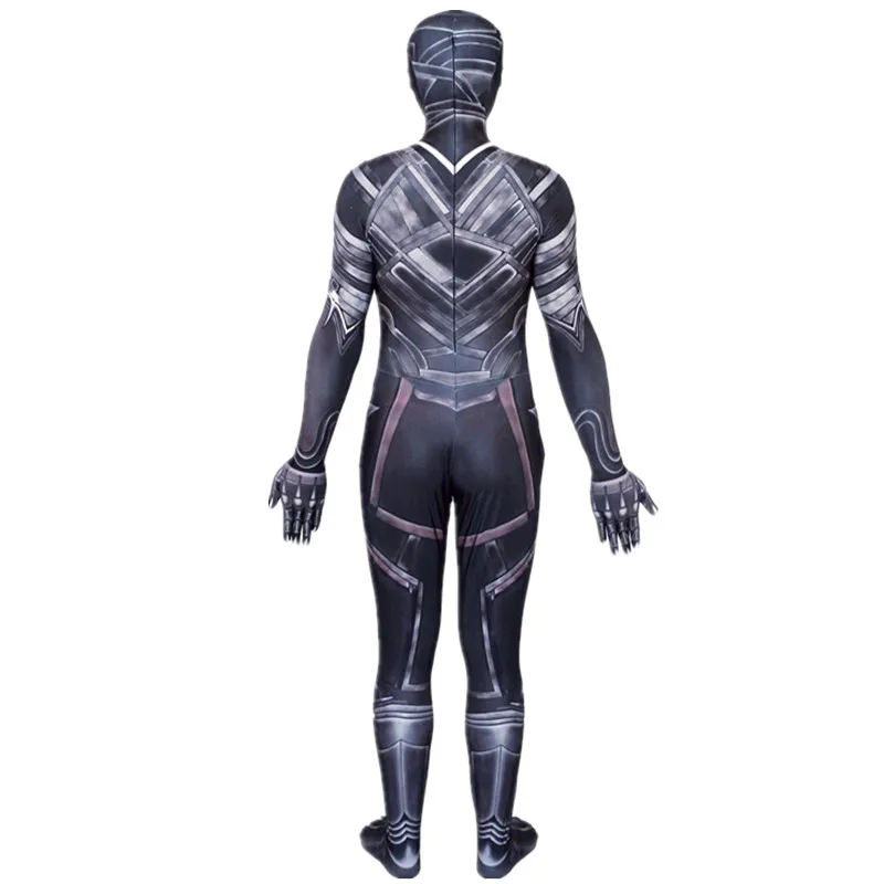 Новинка 2018 Черная пантера костюм для гражданских войн 3D оттенок косплей зентай
