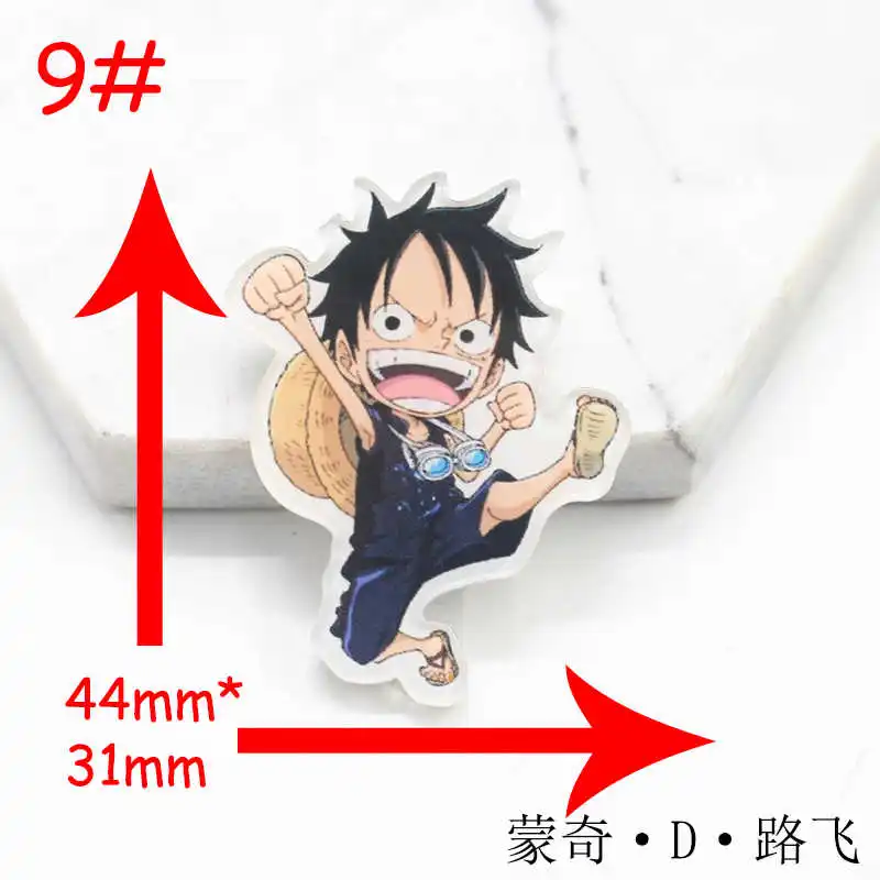 1 шт. микс Наруто мультфильм один кусок значки на булавке Kawaii значок bacgets на рюкзак значки на одежду акриловые значки Z32 - Цвет: NO9