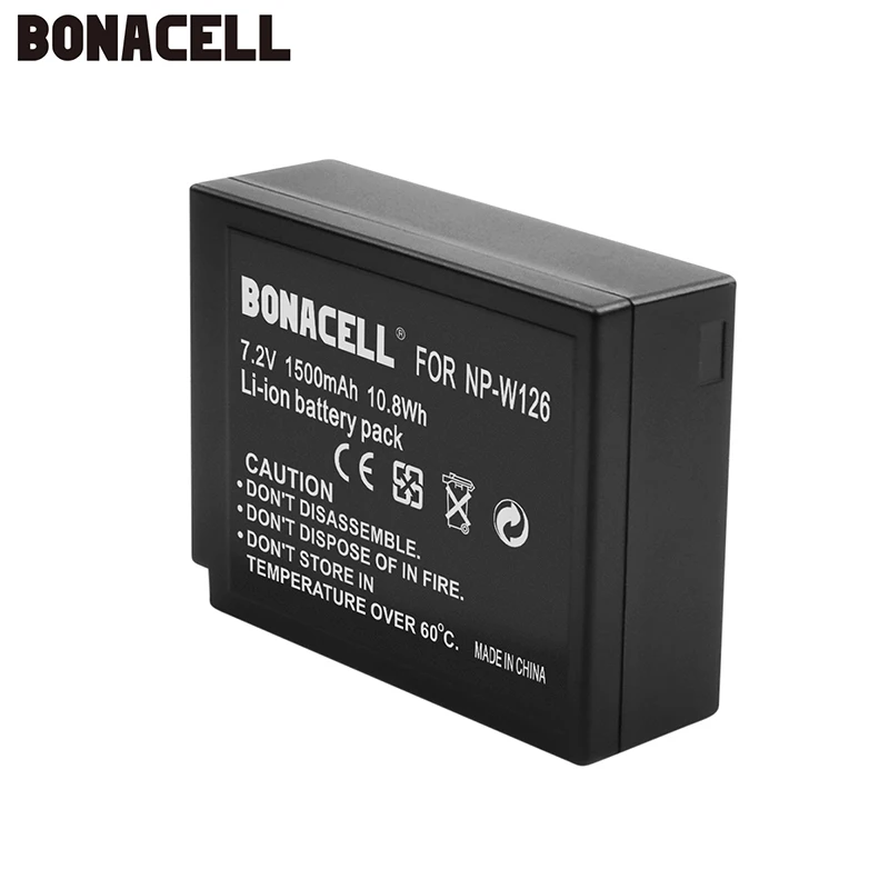 Фото Bonacell NP W126 W126S батарея для Fujifilm X M1 A1 T1 X100F T2 A10 E2S T20 E3 HS30EXR HS35EXR M1|Перезаряжаемые