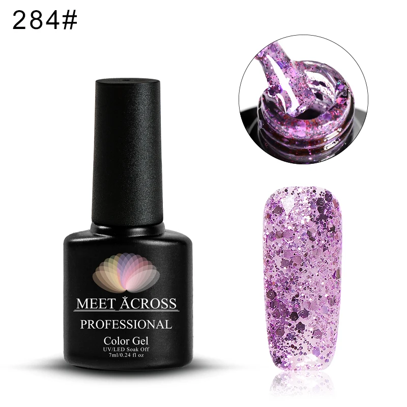 Блестящий Гель лак для ногтей СВЕТОДИОДНЫЙ УФ гель маникюра Блестящие Блестки