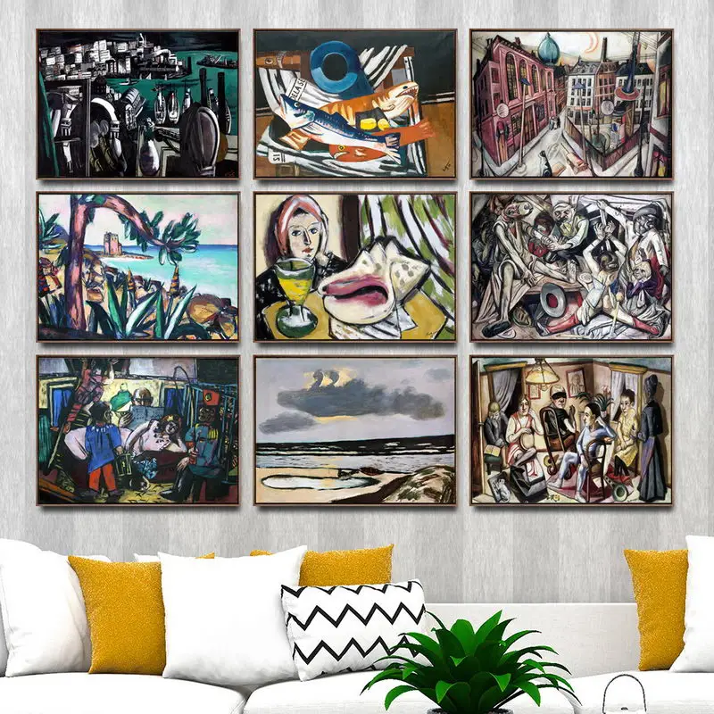 Home Decoration Print Canvas Art Wall Pictures for Living Room Poster Printings Paintings German Max Beckmann | Дом и сад