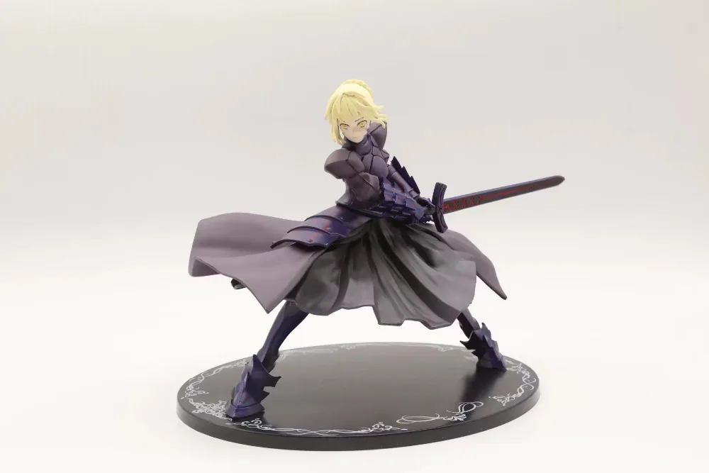 Huong Аниме Фигурка 20 см Fate/Stay Night Saber Alter Боевая версия. ПВХ фигурка Студенческая
