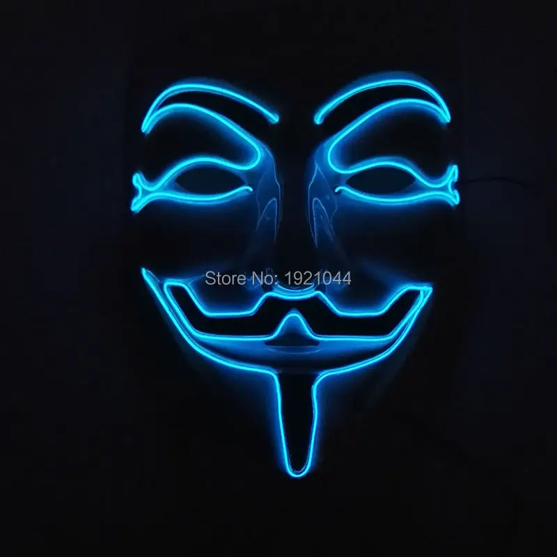 Новый дизайн модные 100 штук вечерние маска для вечеринки косплей EL провода