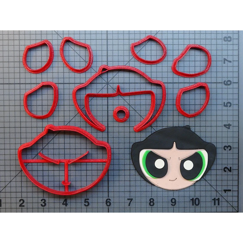 Мультяшный персонаж Powerpuff для девочек набор печенья на заказ 3D печать помадка