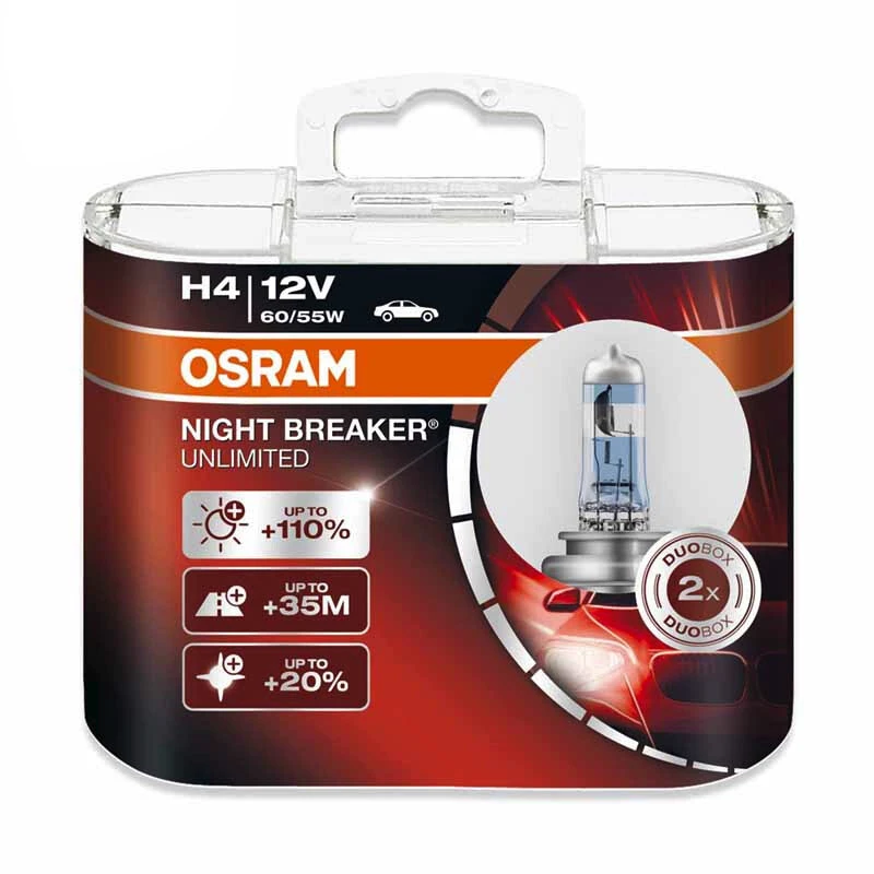 Лампа для автомобильных фар OSRAM Night Breaker H4 12 В 55/60 Вт дальний и ближний свет