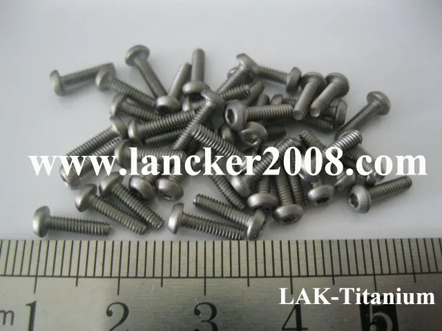 M2 * 4 6 8 10 12 16 Шестигранная розетка круглая/кнопка головка титановый винт Gr2