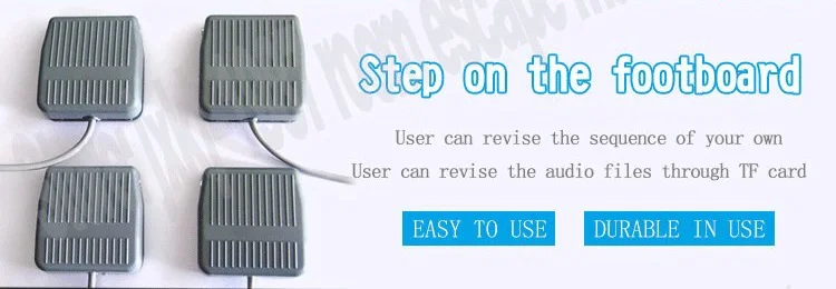 Реалити «Побег из комнаты» реквизит игровые подпорки Приключения реквизит lstep на ножного переключателя последовательно нажмите Подножка для того, чтобы открыть замочек