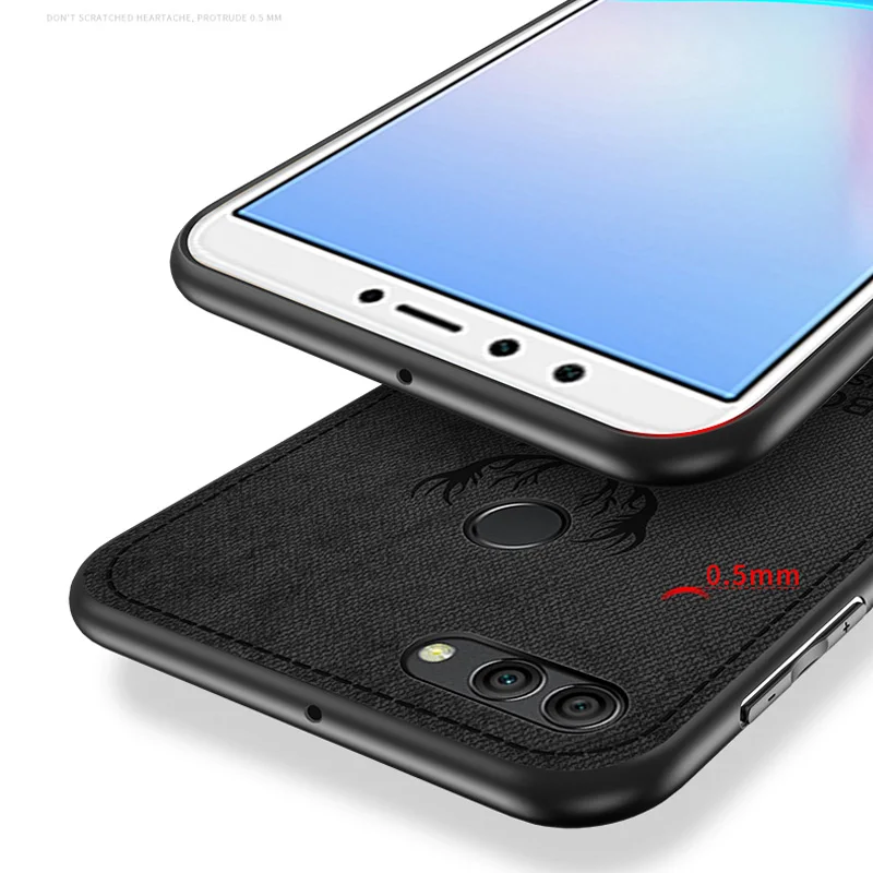 3D олень ткани текстуры случаи телефона для huawei Honor 6X7X8 8X max V8 тонкий мягкий
