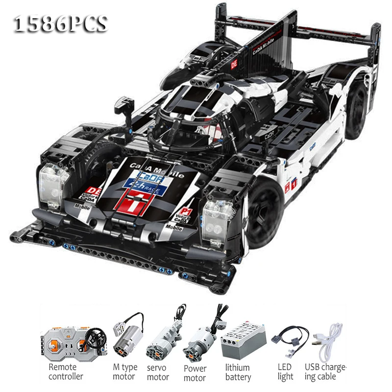 1586 шт. CADA Mobile Techinic супер гоночные автомобили C61016 MOC Creator городской строительный блок кирпичи игрушки Совместимые 23018 23007