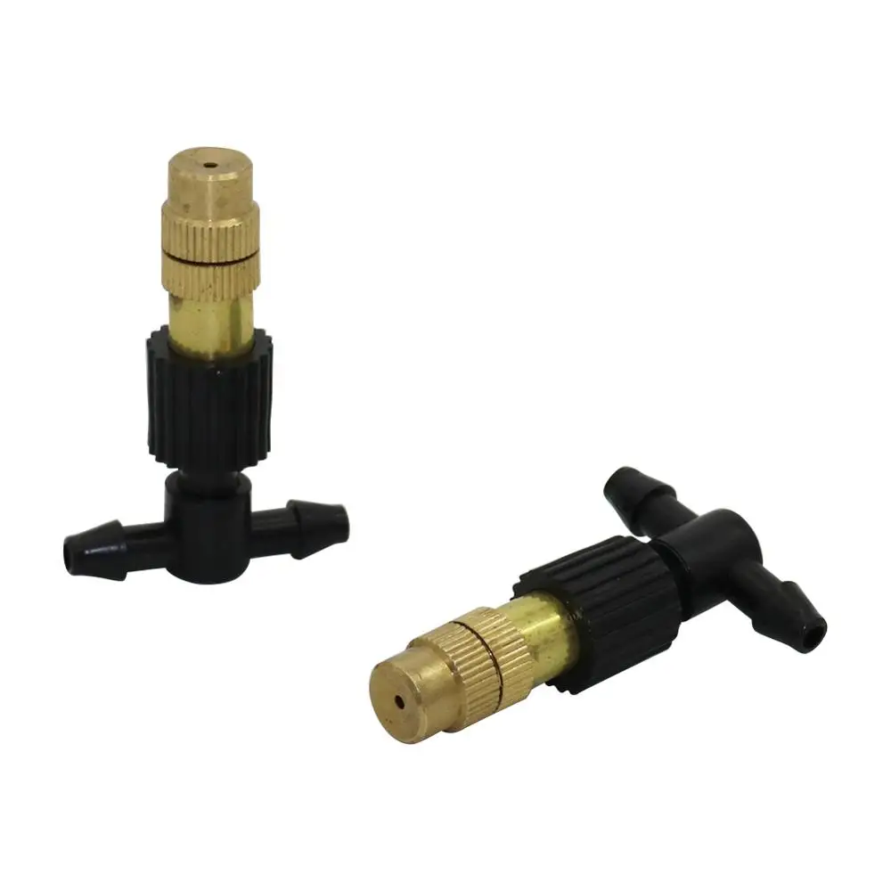 3 комплекта Регулируемый латунный распылитель разбрызгиватель с тройником сопла