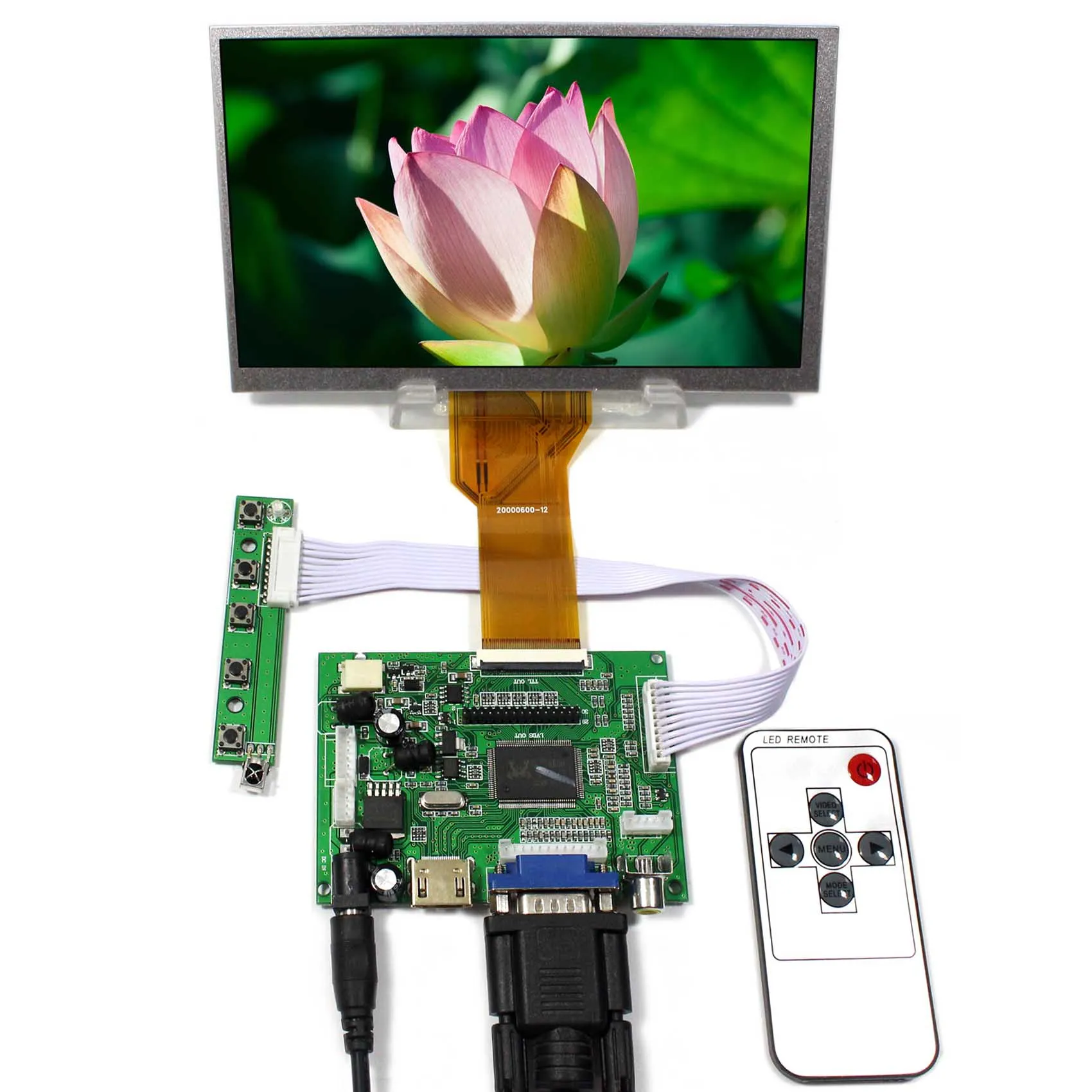 

HD MI VGA 2AV плата ЖК-контроллера 7 дюймов AT070TN92 AT070TN93 800x480 ЖК-экран