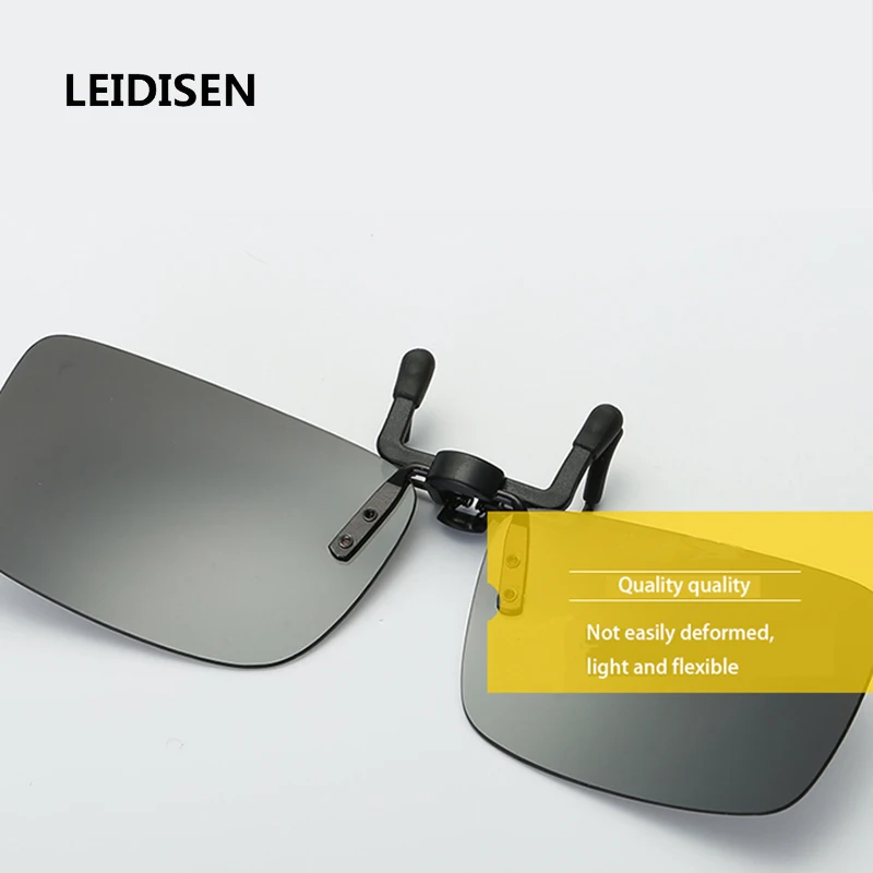 2017 New LEIDISEN Men's Polarized HD Eyewear Clip Colorful Coating Lens Men Women Myopia Glasses Fashion Eyeglasses Lenses|polarate hd|lens