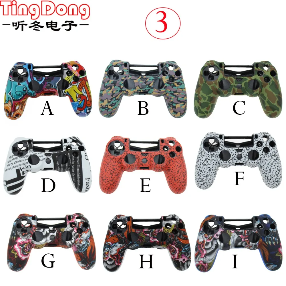 Tingdong 29 Цвета силиконовый чехол для sony Игровые приставки Dualshock 4 PS4 Slim Pro контроллер
