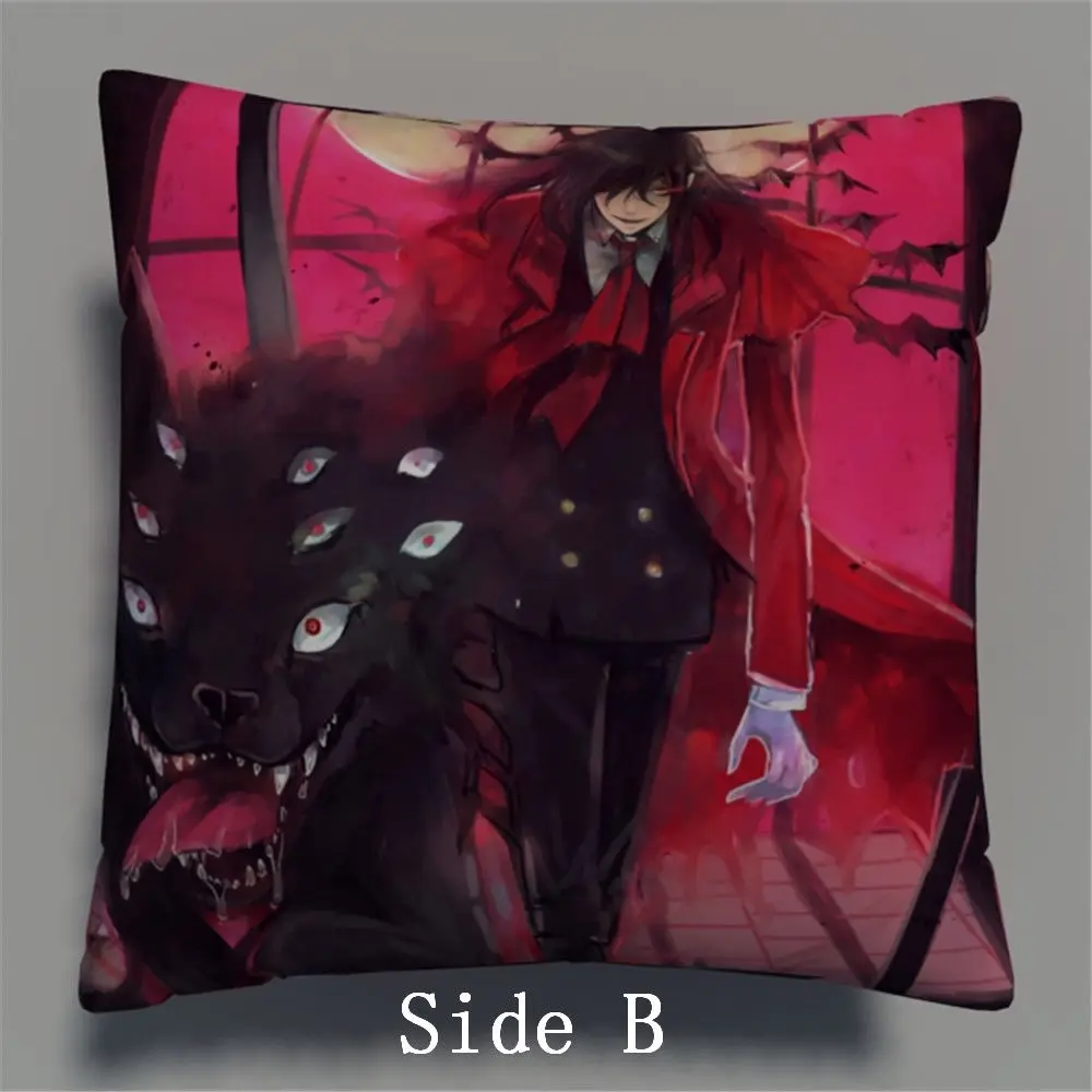 Alucard Hellsing аниме Двусторонняя Подушка Чехол s обнимая для подушки Otaku косплей