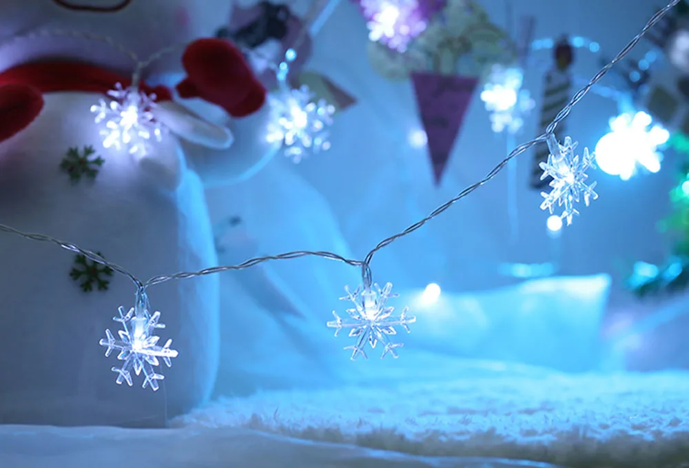 Праздничное освещение 3 м 20LED Снежинка домашнее рождественское украшение
