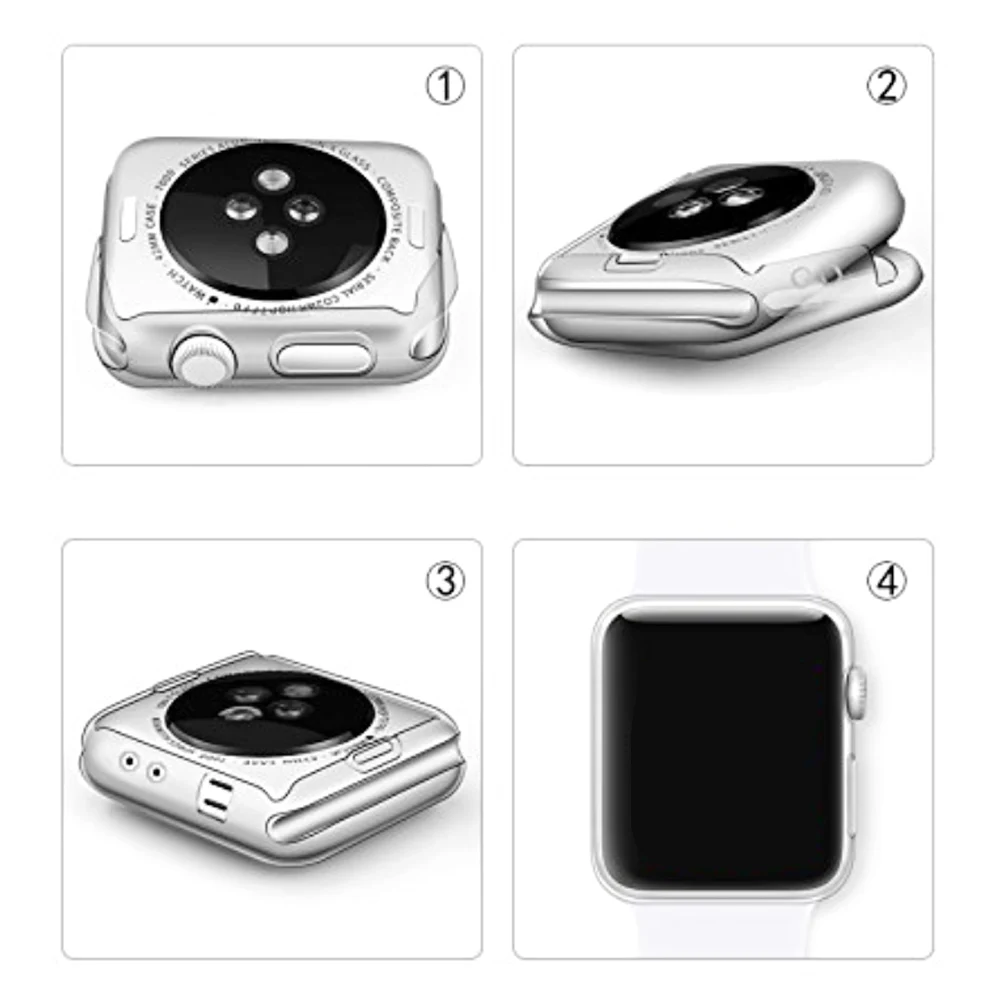 Besegad термополиуретановый устойчивый к истиранию защитный чехол для Apple Watch iWatch