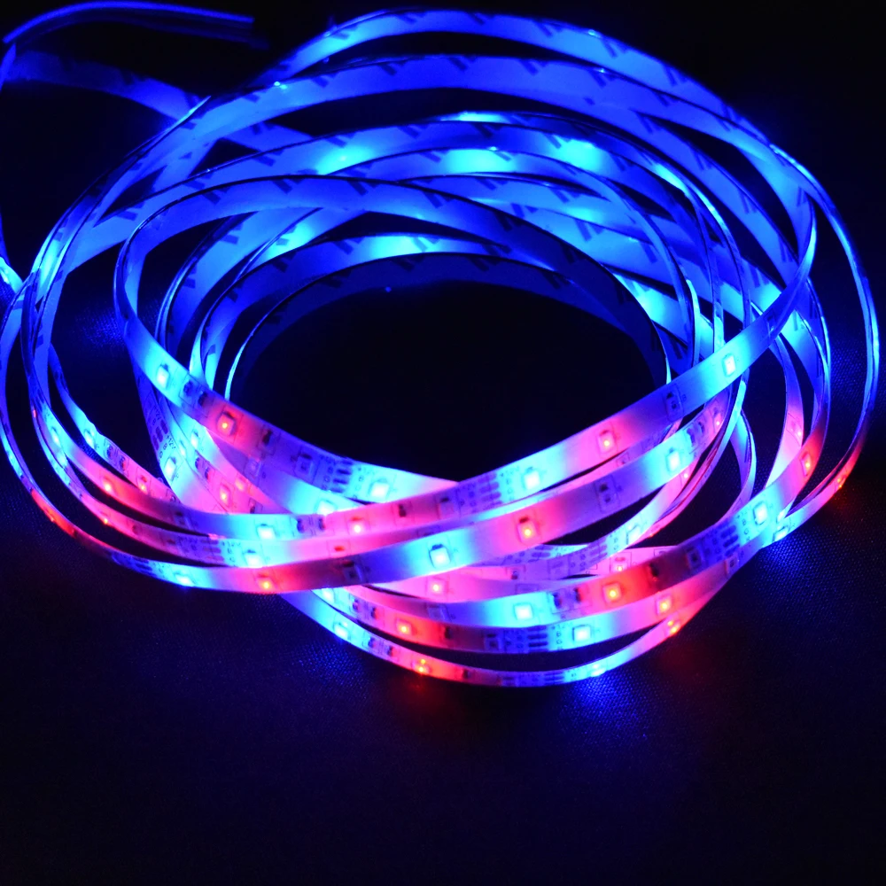 Светодиодный 12 В 5 м 3528 RGB Светодиодная лента Водонепроницаемый 60 Светодиодный s/m гибкий Декор для гостиной домашняя Диодная лента светодиодный светильник el wire внутренний светильник