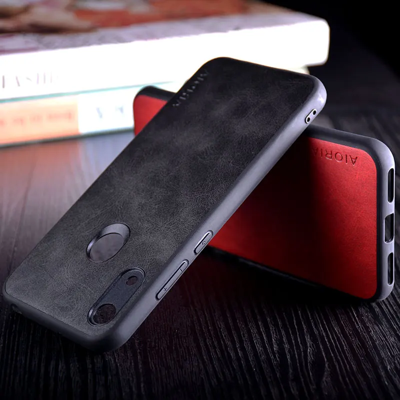 Чехол для huawei y6 2019 роскошный винтажный кожаный чехол из ТПУ и ПК телефона honor 8a pro